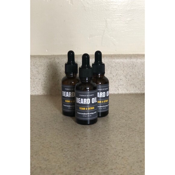 Cedar Citrus Beard Oil | Conditioning Beard Oil for Men | Natural Grooming - Picture 2 of 2